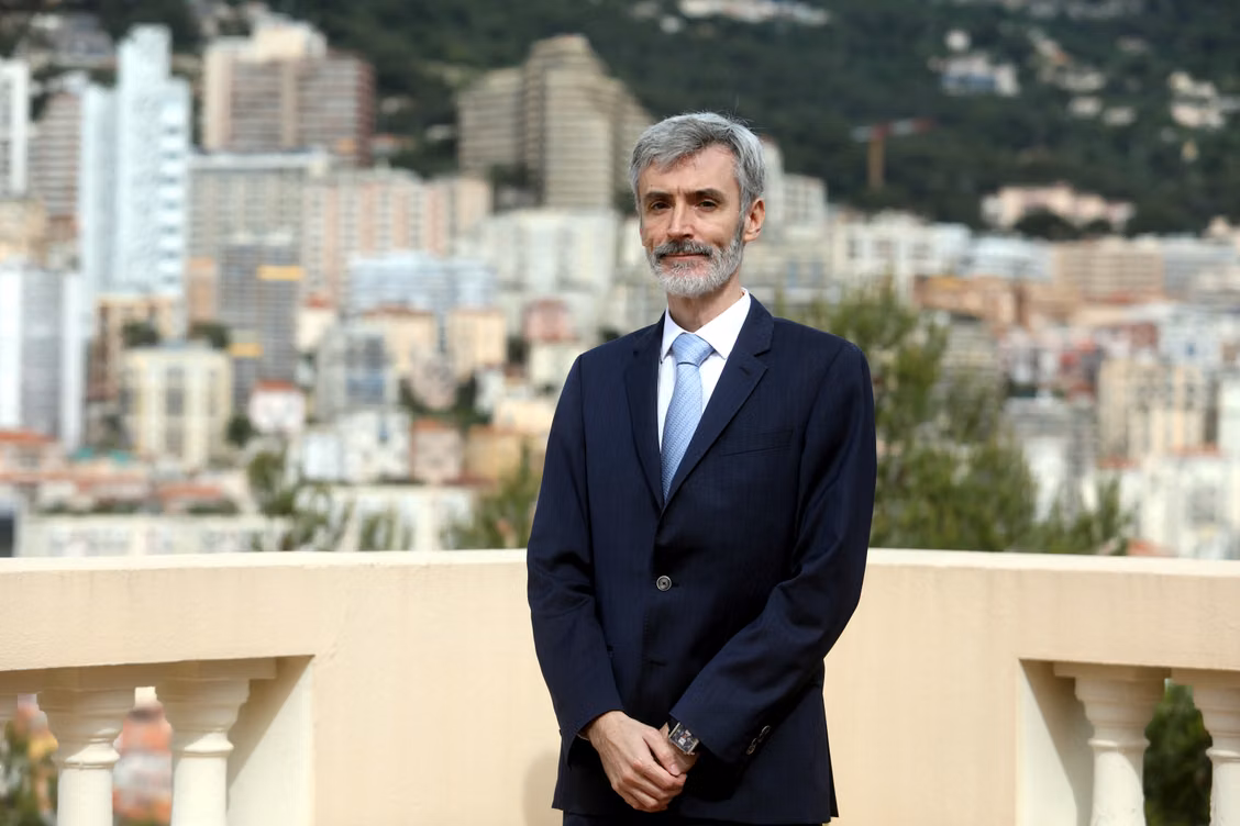 Frédéric Cottalorda, Monaco's Minister of Finance and Economy, pictured for an interview